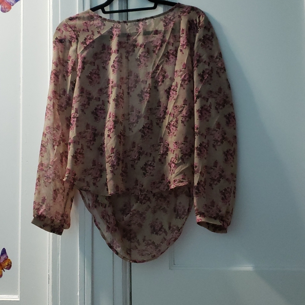 Lush Women's Floral Blouse